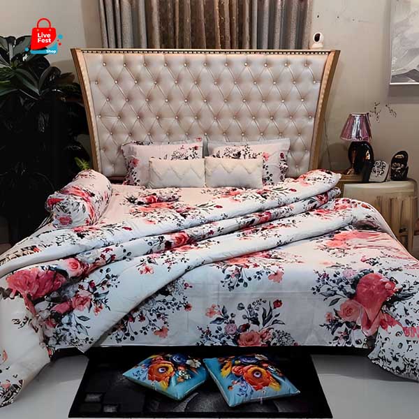 Comforter 5 Pieces set Premium Quality and Original Twill Cotton fabric