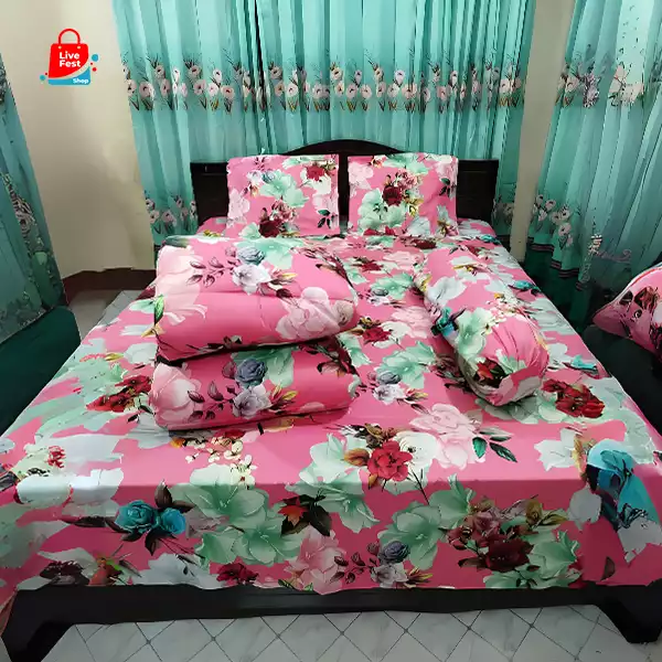 Comforter 5 Pieces set Premium Quality and Original Twill Cotton fabric 100% color guarantee